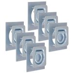 Kiinnitysrenkaat Peräkärryyn 6 Kpl Galvanoitu Teräs 2000 Kg