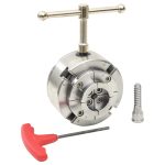 Nelileukainen Puukiila M33-Liitännällä Teräs Hopea 96 Mm