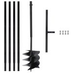 Maapora Kahvalla 250 Mm Ja Jatkeella 4 M Teräs