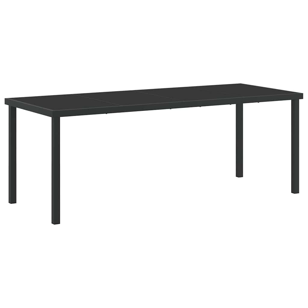 Piharuokailu Setti 7 Pcs Musta Jauhemaalattu Teräs - Image 5